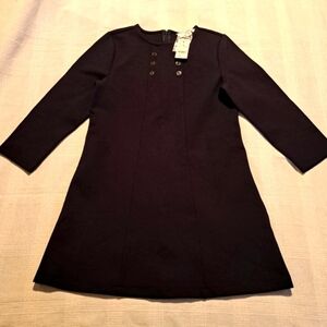 Brooks Brothers girls size Large blue dress, winter weight, NWT